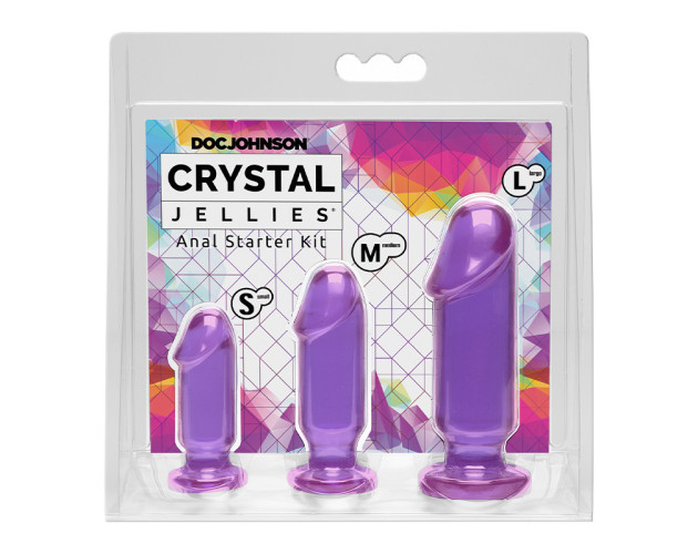 Crystal Jellies Anal Starter Kit Purple