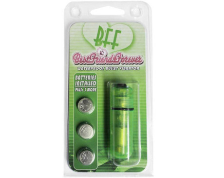 BFF Waterproof Vibrating Bullet Green