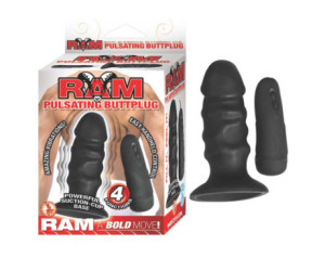 Ram Pulsating Buttplug 4 Function (Blk)