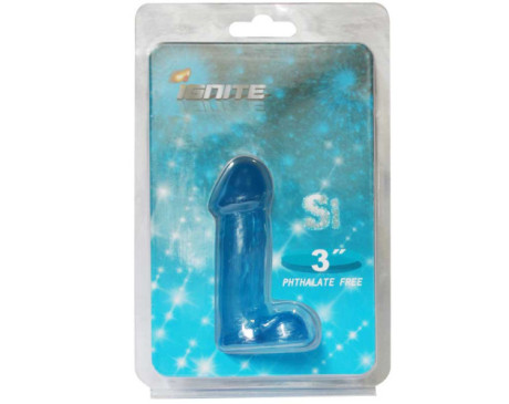 SI 3in Cock w/Balls Blue