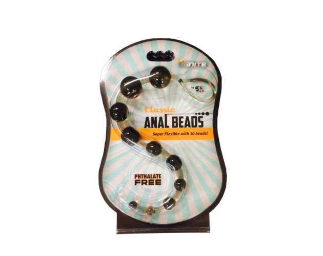 SI Classic Anal Beads (Black)