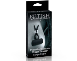 FF LE Vibrating Silicone NippleLasso Blk