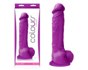 Colours Pleasures 8in Dildo Purple