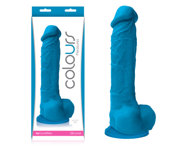 Colours Pleasures 8in Dildo Blue