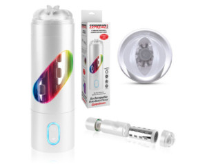 PDX Rechargeable RotoBator Pussy White