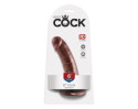 King Cock 6in Cock w/ Suction Cup Brown