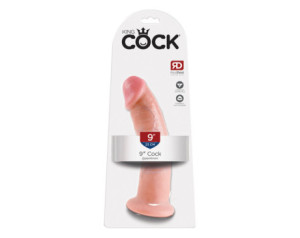 King Cock 9in Cock w/ Suction Cup Beige