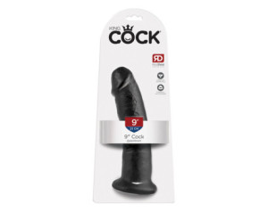 King Cock 9in Cock w/ Suction Cup Black