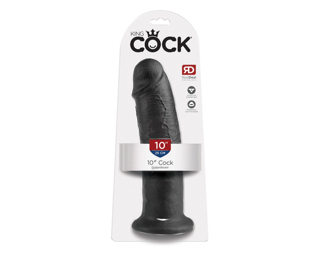 King Cock 10in Cock w/ Suction Cup Black