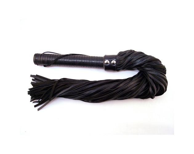 Rouge Flogger Leather w/Lther Handle Blk