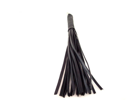 Rouge Flogger Leather Spiral Black