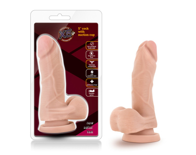 X5 Plus 5in Posable Balls&Suction Beige