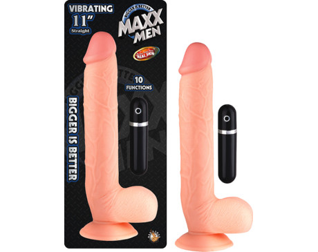 Maxx Men Vib 11in. Straight Dong (Ivory)