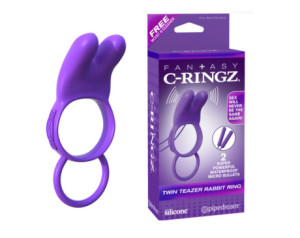 FCR Twin Teazer Rabbit Ring Purple