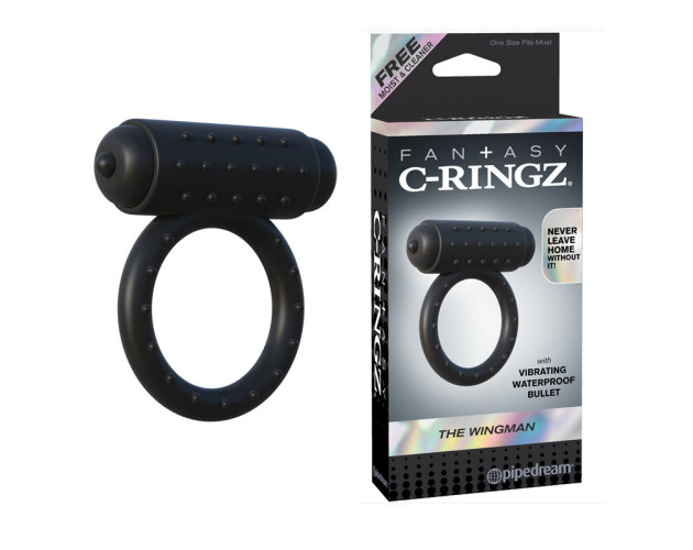 FCR The Wingman Vibrating Cockring Black