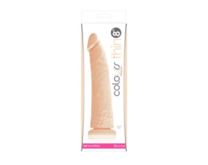 Colours Pleasures Thin 8in Dildo Beige