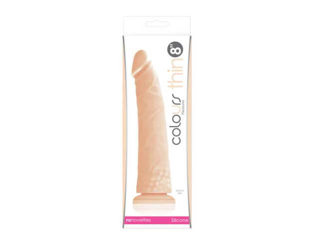 Colours Pleasures Thin 8in Dildo Beige