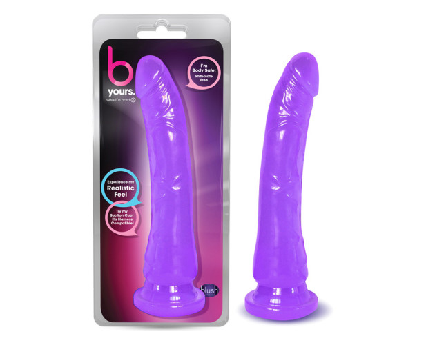 B Yours Sweet n Hard 6 Dildo 8.5in Pur