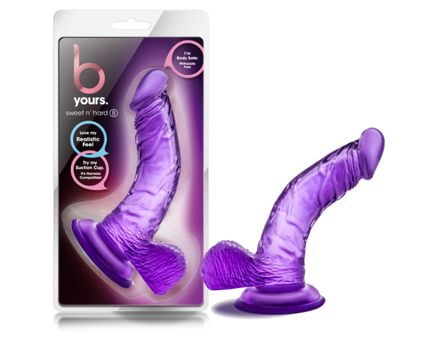 B Yours Sweet n Hard 8 Dildo 6.5in Pur