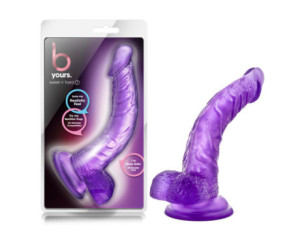 B Yours Sweet n Hard 7 Dildo 8.5in Purp