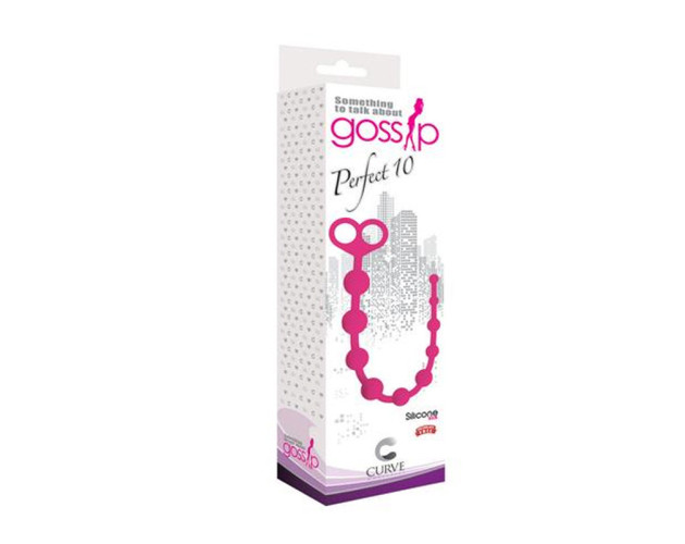 Gossip Perfect 10 Anal Beads Magenta