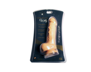 Si Real Willy Dildo w/Balls 6in Vanilla