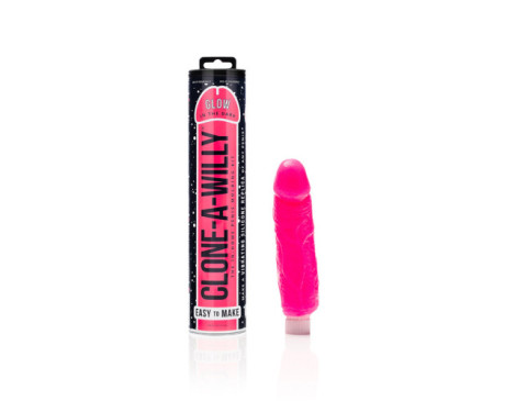 Clone-A-Willy Hot Pink GITD