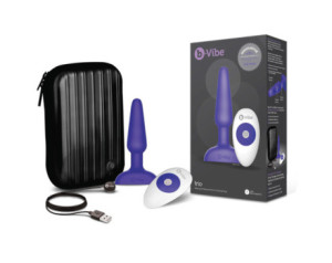 b-Vibe Trio Remote Anal Plug (Purple)