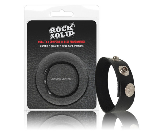 Rock Solid Adjustable 3 Snap Ring (Blk)