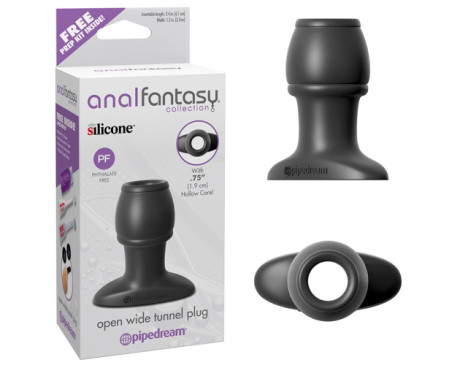 AFC Silicone Open Wide Tunnel Plug Black