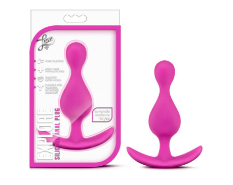 Luxe Explore Silicone Anal Plug Pink