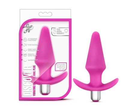 Luxe Discover Vibrating Anal Plug Pink