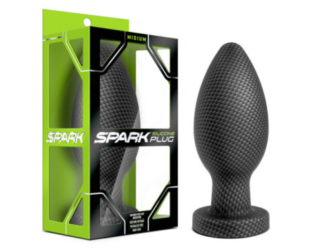 Spark Silicone Plug Medium Carbon Fiber