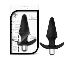 Luxe Discover Vibrating Anal Plug Black