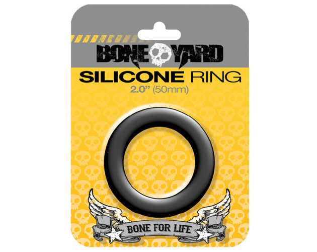 Boneyard Silicone Ring 50mm Black