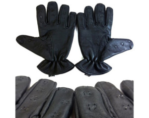 Rouge Vampire Gloves Black Large