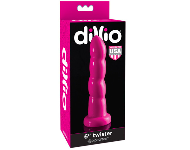 Dillio 6in Twister Dildo Pink