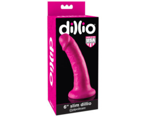 Dillio 6in Slim Dildo Pink