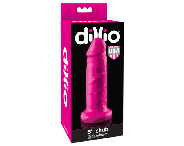 Dillio 6in Chub Dildo Pink