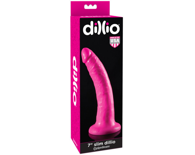 Dillio 7in Slim Dildo Pink