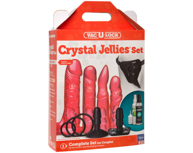 Vac-U-Lock Crystal Jellies Set Pink