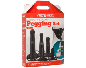 Vac-U-Lock Silicone Pegging Set Black