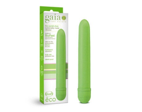 Gaia Eco Slimline Vibrator Green