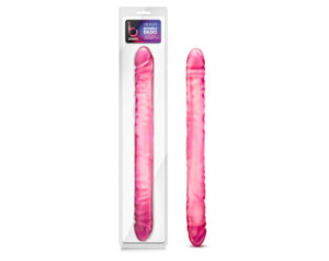 B Yours 18in Double Dildo Pink