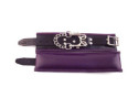 Rouge Padded Wrist Cuffs Black / Purple