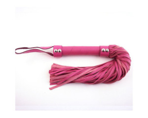 Rouge H-Style Leather Flogger Pink