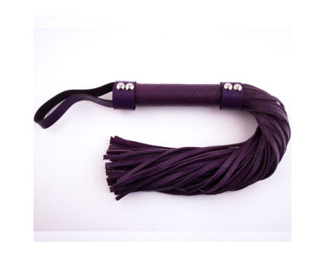 Rouge H-Style Leather Flogger Purple