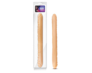 B Yours 18in Double Dildo Beige