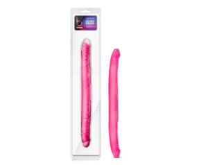 B Yours 16in Double Dildo Pink