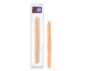 B Yours 16in Double Dildo Beige